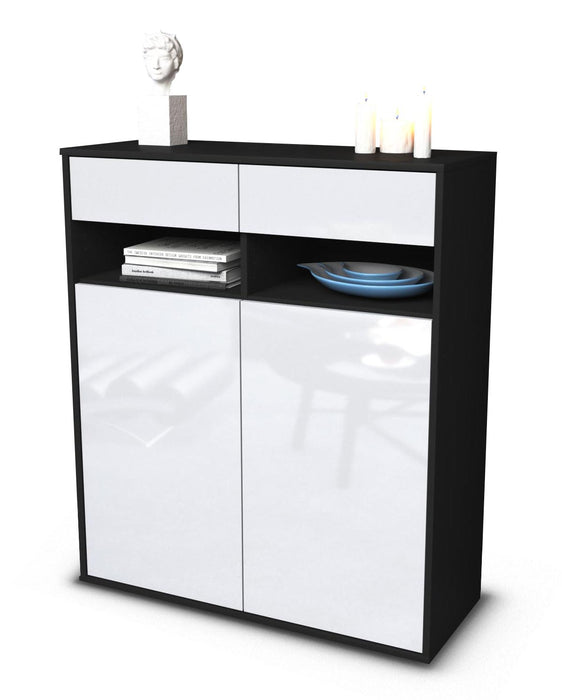 Highboard Ignazia, Weiß Studio (92x108x35cm) - Dekati GmbH