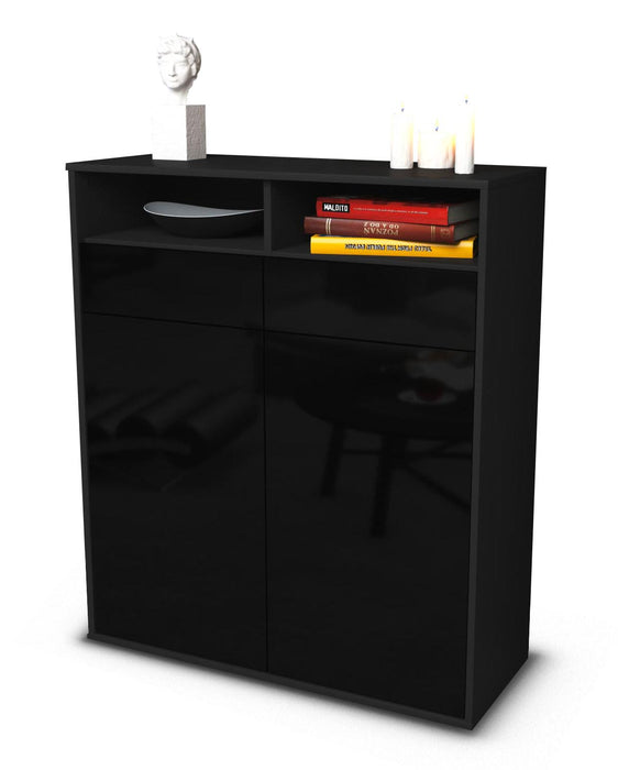 Highboard Ilaria, Schwarz Studio (92x108x35cm) - Dekati GmbH