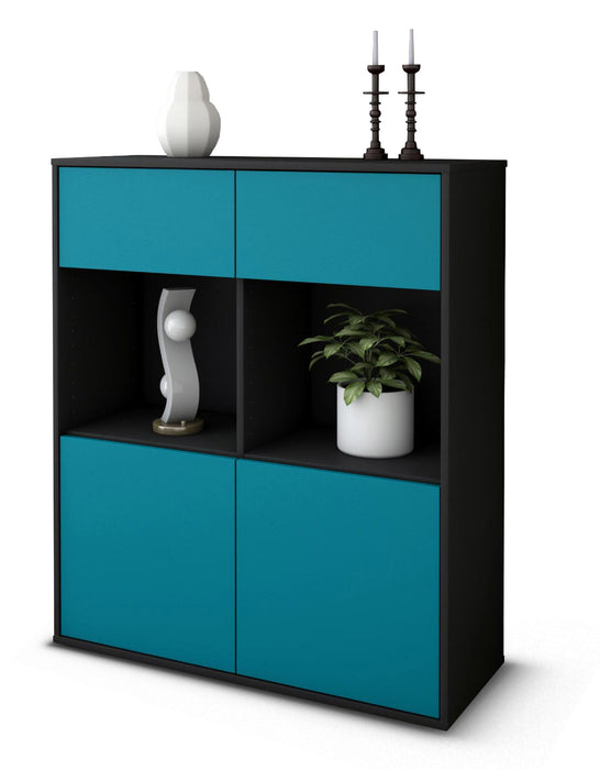 Highboard Imogen, Türkis Studio (92x108x35cm) - Dekati GmbH