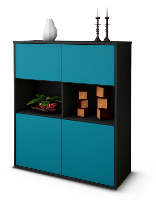 Highboard Ina, Türkis Studio (92x108x35cm) - Dekati GmbH