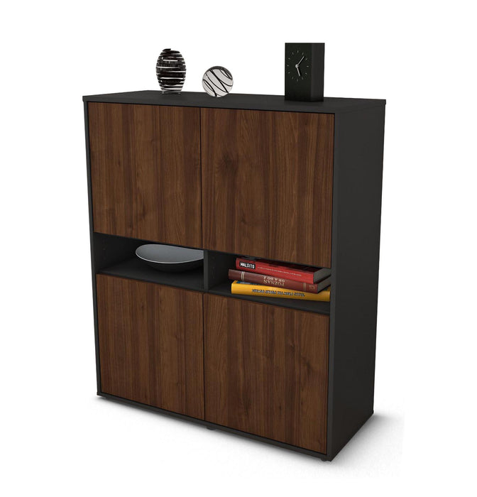 Highboard Innocenza, Walnuss Studio (92x108x35cm) - Dekati GmbH