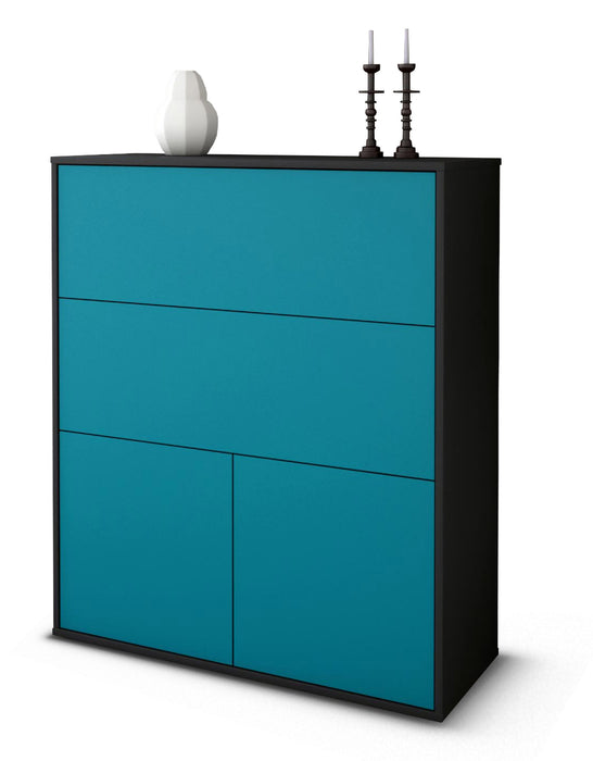 Highboard Isabella, Türkis Studio (92x108x35cm) - Dekati GmbH