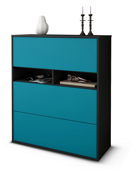 Highboard Janine, Türkis Studio (92x108x35cm) - Dekati GmbH