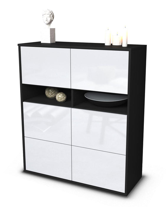 Highboard Jasmin, Weiß Studio (92x108x35cm) - Dekati GmbH