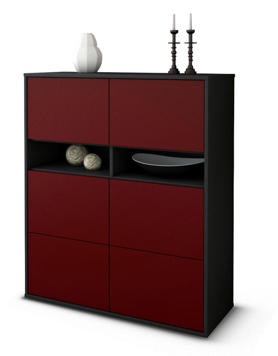 Highboard Jasmin, Bordeaux Studio (92x108x35cm) - Dekati GmbH