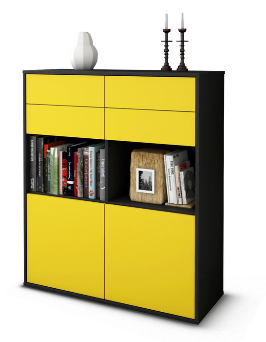 Highboard Joelina, Gelb Studio (92x108x35cm) - Dekati GmbH