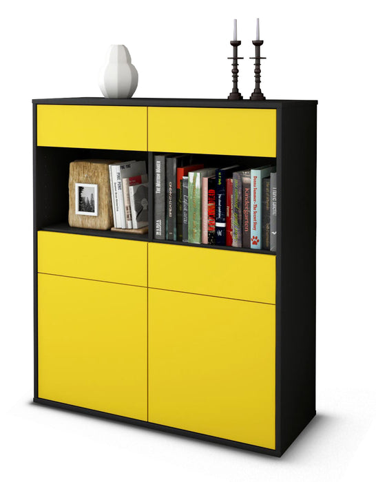 Highboard Jolanda, Gelb Studio (92x108x35cm) - Dekati GmbH