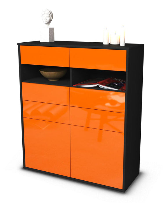 Highboard Jolina, Orange Studio (92x108x35cm) - Dekati GmbH