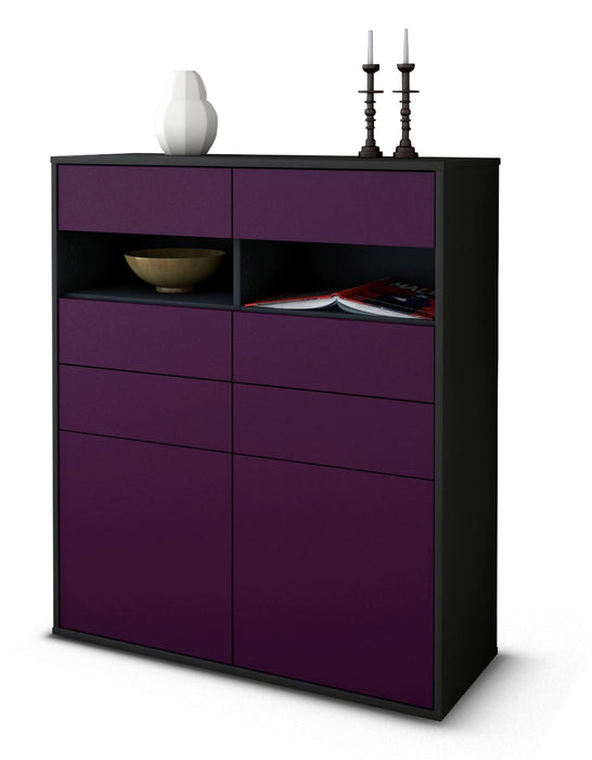 Highboard Jolina, Lila Studio (92x108x35cm) - Dekati GmbH