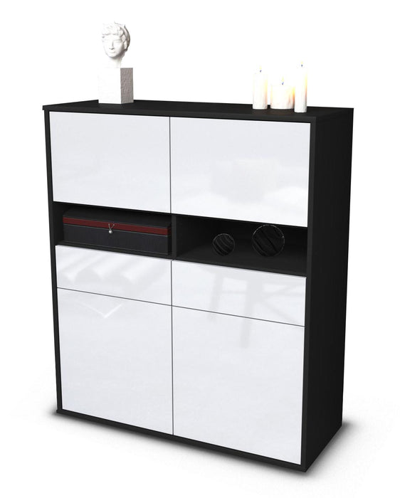 Highboard Josefina, Weiß Studio (92x108x35cm) - Dekati GmbH