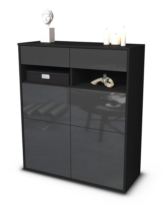 Highboard Juliana, Grau Studio (92x108x35cm) - Dekati GmbH