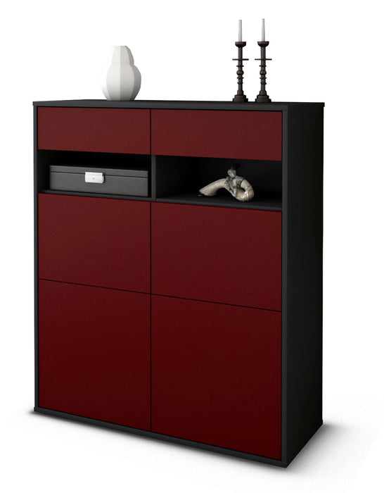 Highboard Juliana, Bordeaux Studio (92x108x35cm) - Dekati GmbH