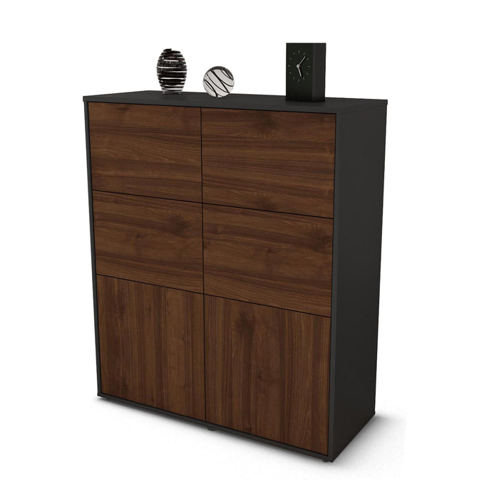 Highboard Julietta, Walnuss Studio (92x108x35cm) - Dekati GmbH