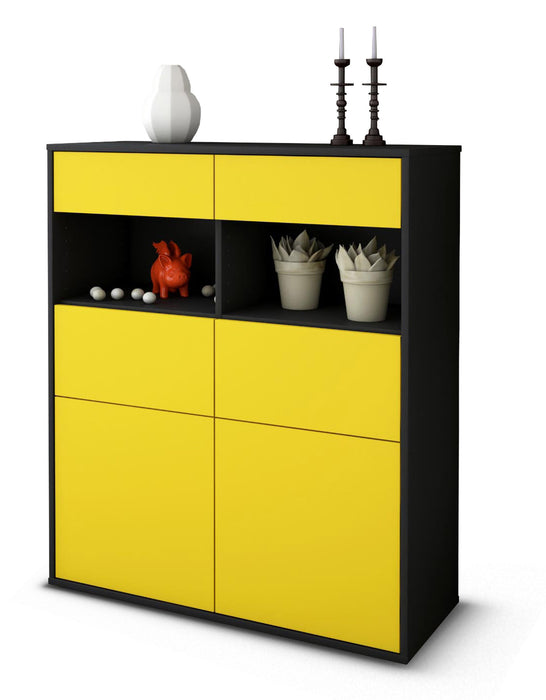 Highboard Karolin, Gelb Studio (92x108x35cm) - Dekati GmbH