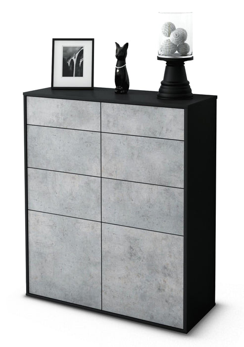 Highboard Katia, Beton Studio (92x108x35cm) - Dekati GmbH