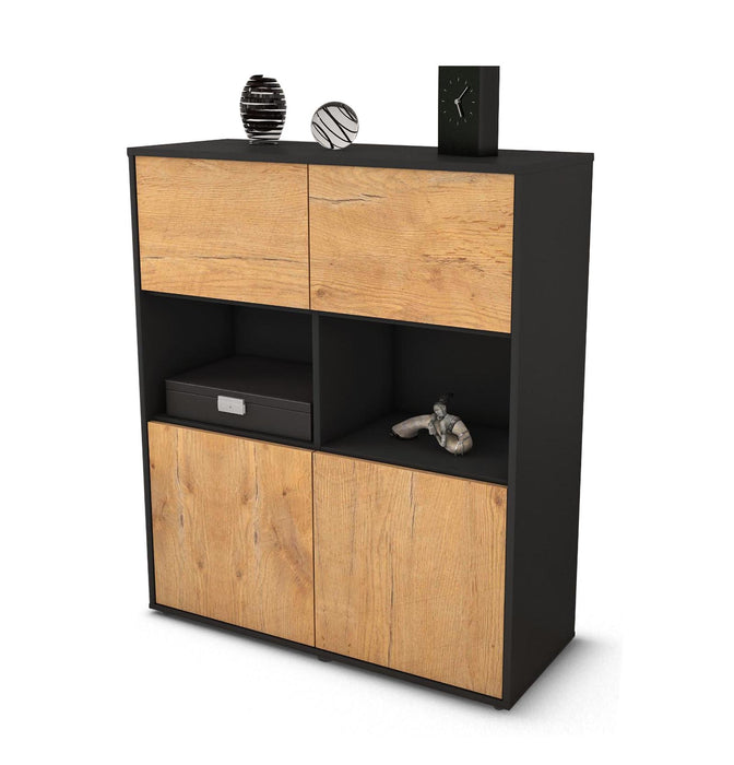 Highboard Katyna, Eiche Studio (92x108x35cm) - Dekati GmbH