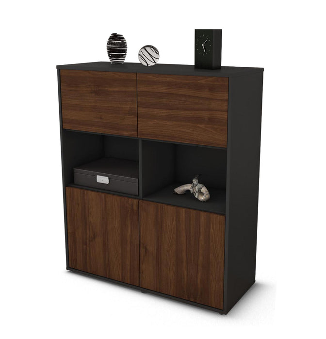 Highboard Katyna, Walnuss Studio (92x108x35cm) - Dekati GmbH