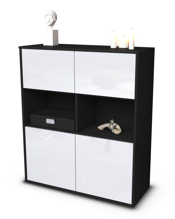 Highboard Katyna, Weiß Studio (92x108x35cm) - Dekati GmbH