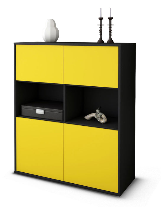 Highboard Katyna, Gelb Studio (92x108x35cm) - Dekati GmbH