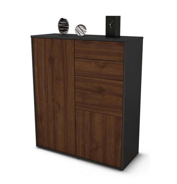 Highboard Kira, Walnuss Studio (92x108x35cm) - Dekati GmbH