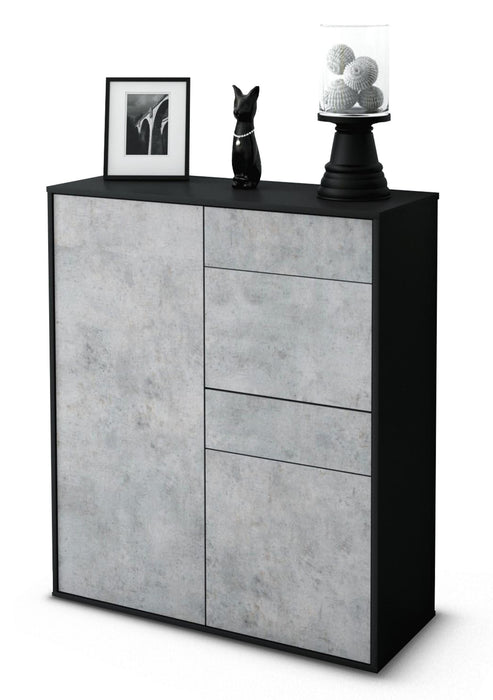 Highboard Laetitia, Beton Studio (92x108x35cm) - Dekati GmbH