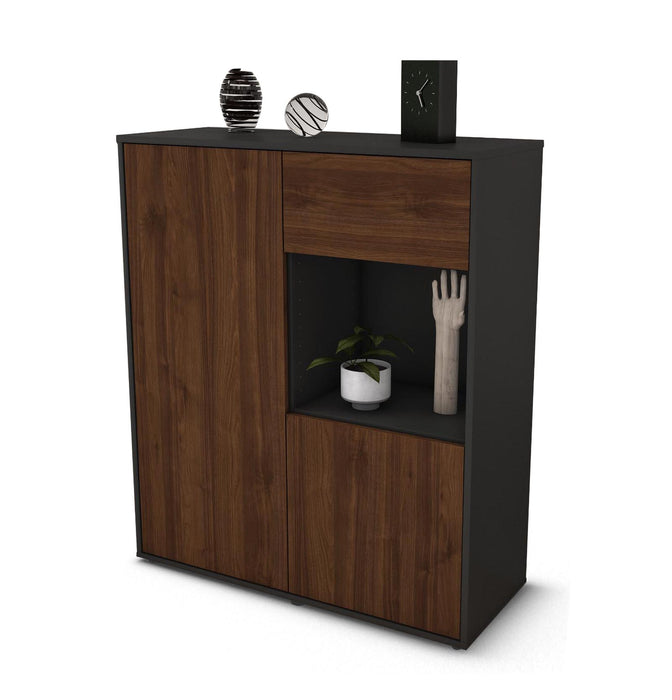 Highboard Larina, Walnuss Studio (92x108x35cm) - Dekati GmbH