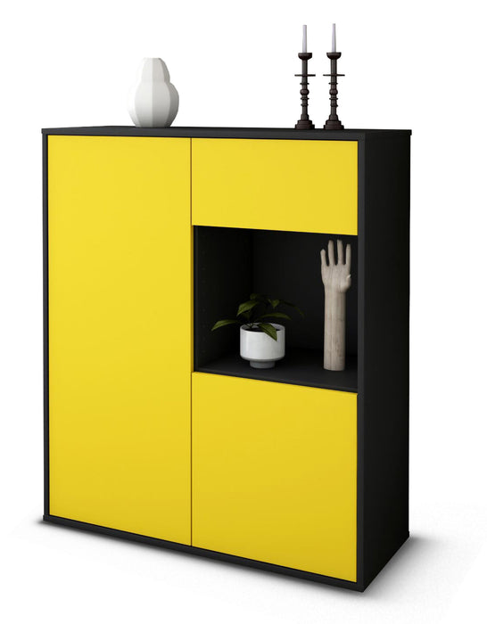 Highboard Larina, Gelb Studio (92x108x35cm) - Dekati GmbH