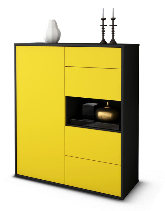 Highboard Larissa, Gelb Studio (92x108x35cm) - Dekati GmbH