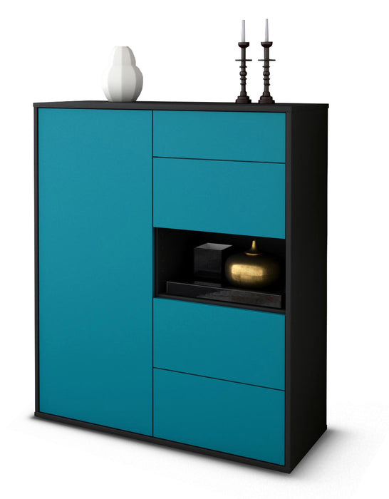 Highboard Larissa, Türkis Studio (92x108x35cm) - Dekati GmbH