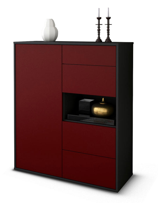 Highboard Larissa, Bordeaux Studio (92x108x35cm) - Dekati GmbH