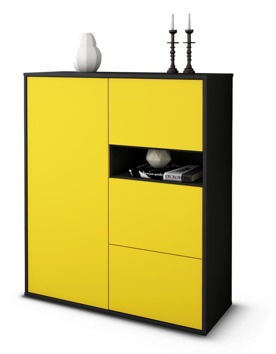 Highboard Leana, Gelb Studio (92x108x35cm) - Dekati GmbH