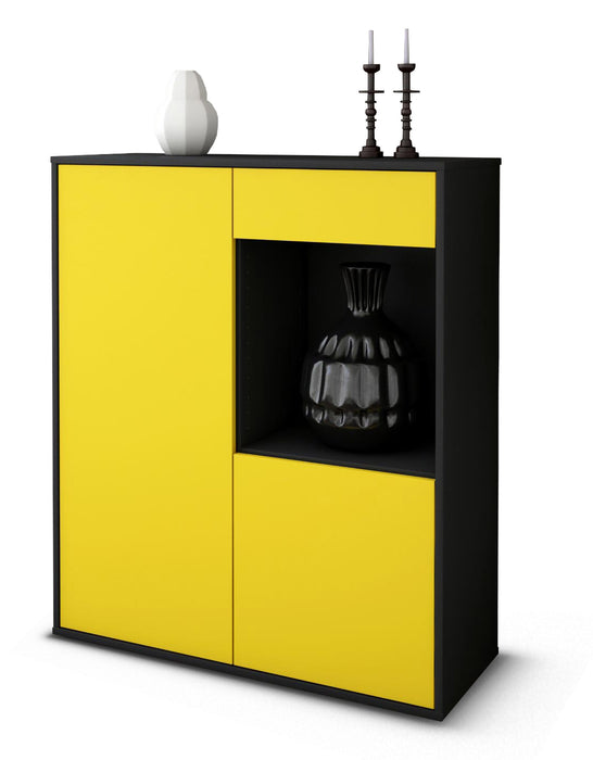 Highboard Lena, Gelb Studio (92x108x35cm) - Dekati GmbH