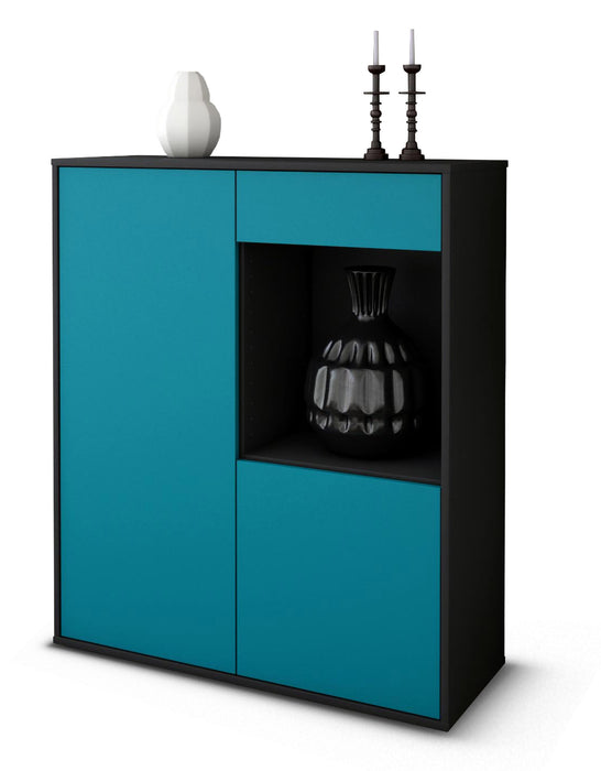 Highboard Lena, Türkis Studio (92x108x35cm) - Dekati GmbH