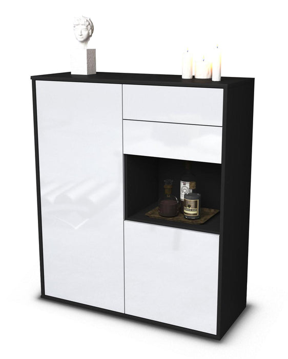 Highboard Leona, Weiß Studio (92x108x35cm) - Dekati GmbH