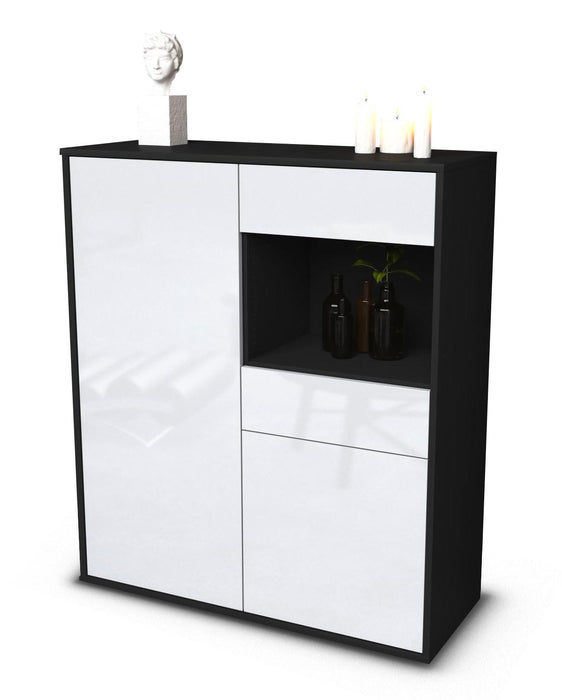 Highboard Leoni, Weiß Studio (92x108x35cm) - Dekati GmbH