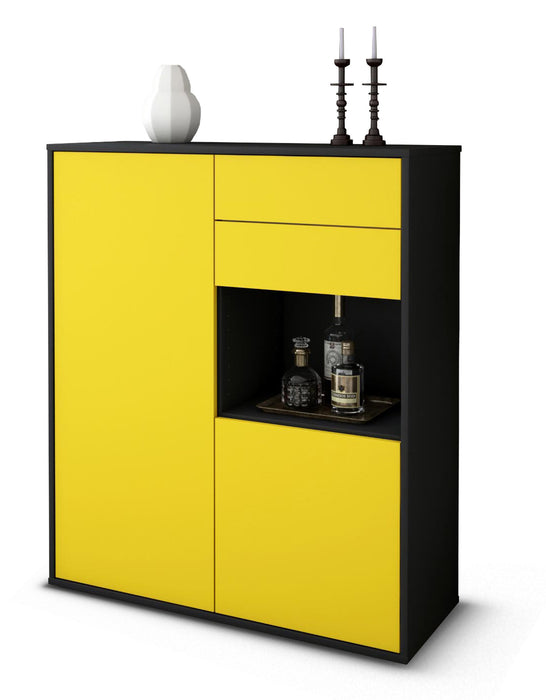 Highboard Lilia, Gelb Studio (92x108x35cm) - Dekati GmbH