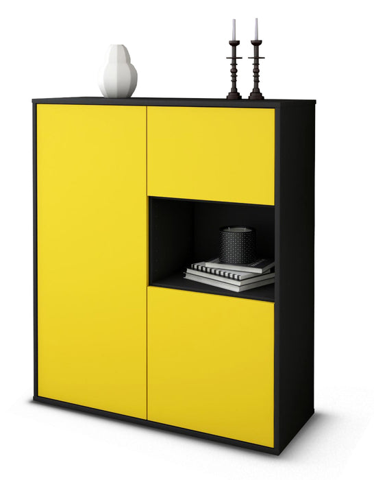 Highboard Liridona, Gelb Studio (92x108x35cm) - Dekati GmbH