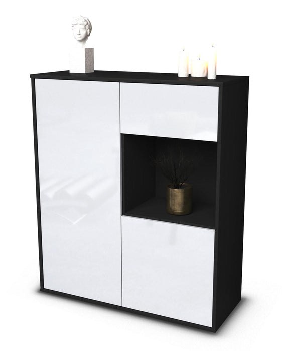 Highboard Lisa, Weiß Studio (92x108x35cm) - Dekati GmbH