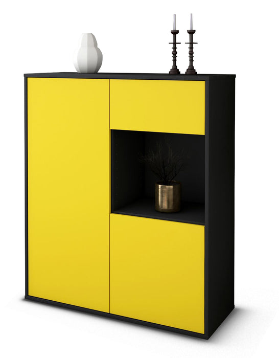 Highboard Lisa, Gelb Studio (92x108x35cm) - Dekati GmbH