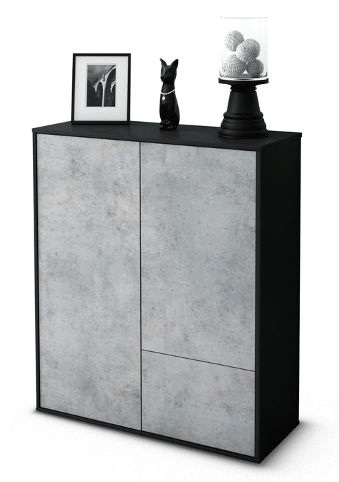 Highboard Livia, Beton Studio (92x108x35cm) - Dekati GmbH