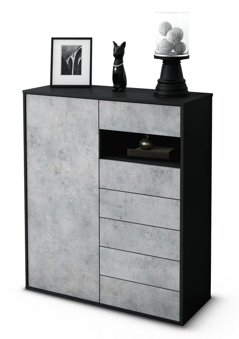 Highboard Lola, Beton Studio (92x108x35cm) - Dekati GmbH