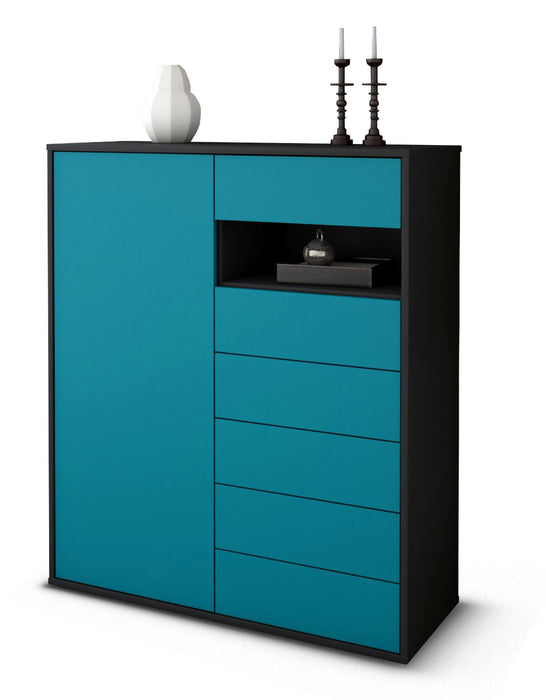 Highboard Lola, Türkis Studio (92x108x35cm) - Dekati GmbH