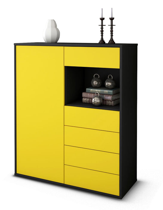 Highboard Loredana, Gelb Studio (92x108x35cm) - Dekati GmbH