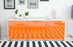 Lowboard Angela, Orange (136x49x35cm)