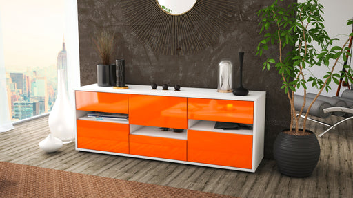 Lowboard Annalisa, Orange (136x49x35cm)