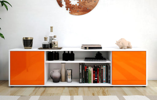 Lowboard Asia, Orange (180x49x35cm)