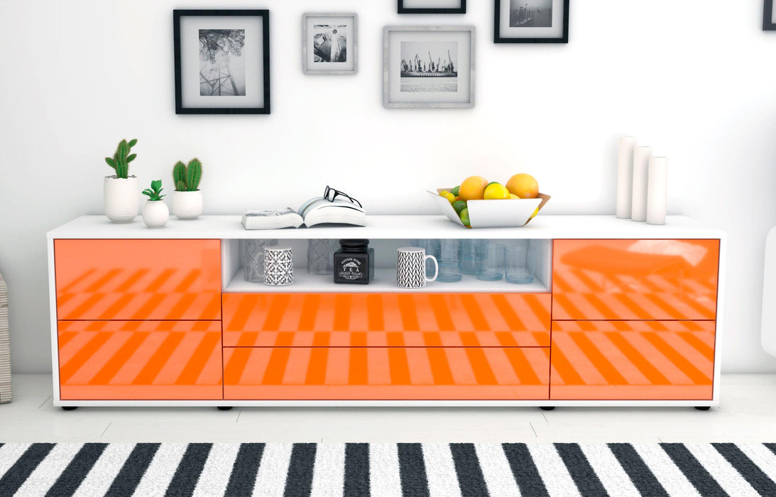 Lowboard Aurora, Orange (180x49x35cm)