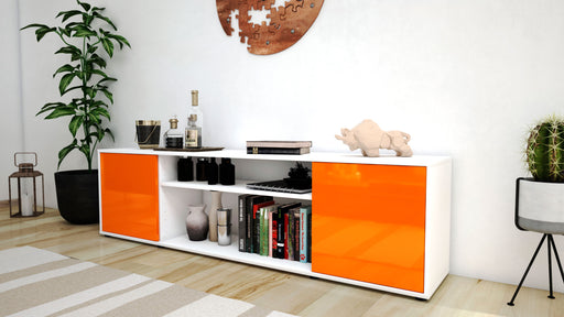 Lowboard Asia, Orange (180x49x35cm)