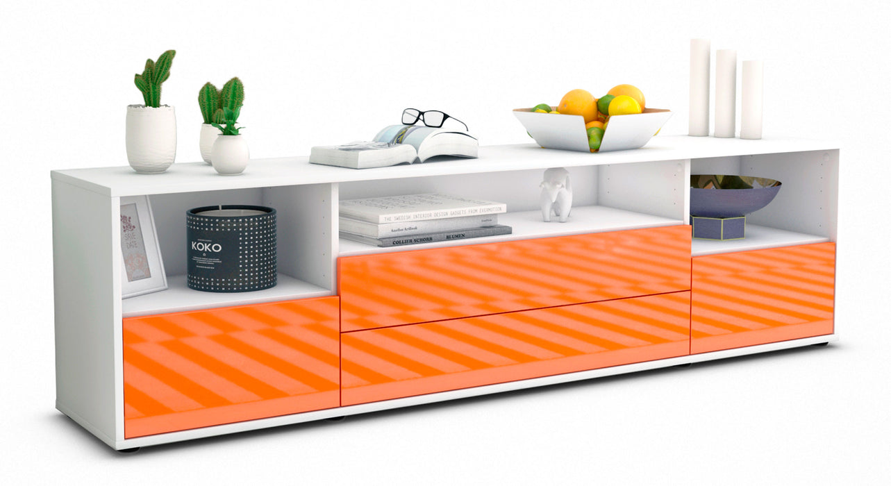 Lowboard Azula, Orange (180x49x35cm)