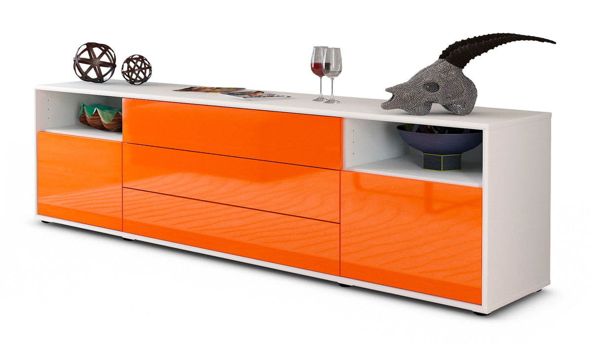 Lowboard Bettina, Orange (180x49x35cm)